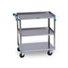 Lakeside 19"W x 31"L stainless steel 3-Shelf Utility Cart with 500lb Capacity - 422 