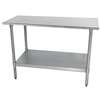Advance Tabco 36in x 24in All Stainless Work Table 18 Gauge with Undershelf - TTS-243-X 