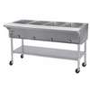 Eagle Group 4-Well Mobile Electric Hot Food Table with Galvanized Shelf - PDHT4 