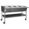 Eagle Group Dual Well Mobile Electric Hot Food Table with stainless steel Shelf & Legs - SPDHT2 