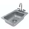 Advance Tabco Drop-In Sink 10inx14inx5in Bowl 3.5in Gooseneck Faucet NO LEAD - DI-1-5-X 