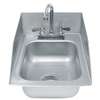 Advance Tabco Drop-In Sink 10inx14inx5in Bowl with Side Splashes & Faucet - DI-1-5SP 