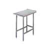 Advance Tabco 15in x 24in stainless steel Equipment Filler Table 16 Gauge with 1.5in Riser - TFMS-152 