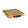 John Boos 18in x 18in Maple Cutting Board with Groove, Pan, & Rocker Knife - PM18180225-P-RK 