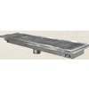 John Boos 48in x 12in Stainless Steel Floor Trough with Steel Grating - FTSG-1248-X 