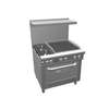 Southbend Ultimate Range with 2 Open Burners, 24in Charbroiler & Std Oven - 4361D-2C 