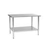 Eagle Group 60"W x 24"D Budget Series Work Table with Stainless Steel Top - T2460B-1X 