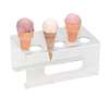 Dispense-Rite 6 Hole Acrylic Ice Cream Cone Holder Clear - CTCS-6C 