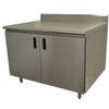 Advance Tabco 60in Work Table with Cabinet Base 5in Splash - HK-SS-305 