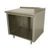 Advance Tabco 72in Open Front Storage Cabinet 1.5in Splash - EF-SS-306 