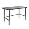GSW USA Premium 60inx30in 16 Gauge Stainless Steel Open Base Worktable - WT-P3060B 