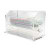 Winco 10-3/4in x 4-3/4in x 7in Clear Acrylic Straw Dispenser - ACSD-712 