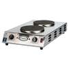 Cadco Double Cast Iron Burner Front-To-Back Electric Hotplate - CDR-2CFB 