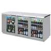 beverage-air 79in Three-Section Stainless Steel Back Bar Glass Door Cooler - BB78HC-1-G-S 