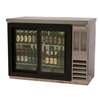 beverage-air 48in 2-Section stainless steel Sliding Glass Door Back Bar Cooler - BB48HC-1-G-S 