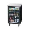 beverage-air 24in Glass Door Back-Bar Refrigerator with Black Exterior - BB24HC-1-G-B 