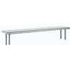 Advance Tabco 72 x 12 Table-Mounted Single Deck Stainless Steel Overshelf - OTS-12-72 