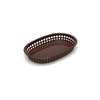 TableCraft Chicago Basket Oval 10.5in x 7in Brown Set of 12 - C1076BR 