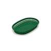 TableCraft Chicago Basket Oval 10.5in x 7in Forest Green Set of 12 - C1076FG 