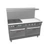 Southbend Ultimate 60in Range with Wavy Grates & 2 Standard Ovens - 4602DD-3gl 