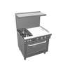 Southbend Ultimate 36in Gas Star Burner Range with 24in Griddle & Con Oven - 4363A-2G* 