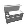 Southbend Ultimate 60in 2 Star Burner Range with 48in Thermostatic Griddle - 4603DD-4T* 