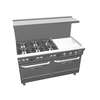 Southbend Ultimate 60in Star Burner Range with 24in Therm Griddle & 2 Conv - 4603AA-2T* 