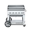 krowne Verity, Inc. 36in Stainless Steel Natural Gas Mobile Outdoor Griddle - CV-MG-36NG 