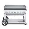 krowne Verity, Inc. 48in Stainless Steel Natural Gas Mobile Outdoor Griddle - CV-MG-48NG 