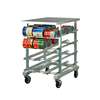 New Age Mobile Stainless Work Top Half Can Rack Holds (72) #10 Cans - 1225 