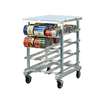 New Age Mobile Poly Top Half Can Rack Holds (72) #10 Cans - 1227 