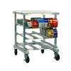 New Age Mobile Poly Top Counter Height Can Rack Holds (54) #10 Cans - 1237 