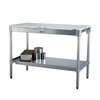 New Age 24inx 36in Knock-Down Poly Top Work Table - 24P36KD 