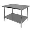 Thunder Group Flat Top Work Table Stainless Steel 30in x 36in x 34in - SLWT43036F 