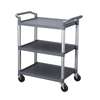 Thunder Group Bus Cart 3 Tier Grey 33 1/2in x 16 1/8in x 37in - PLBC3316G 