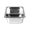 Thunder Group Steam Table Pan 1/4 Size 2.5in Deep 22 Gauge Stainless Steel - STPA2142 
