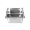 Thunder Group Steam Table Pan 1/4 Size 2.5in Deep 24 Gauge Stainless Steel - STPA3142 