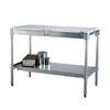 New Age 24inx 84in Knock-Down Poly Top Work Table - 24P84KD 