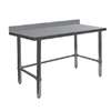 GSW USA 84inx24in 16 Gauge Stainless Steel Open Base Work Table - WT-PB2484B 