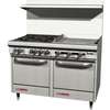 Southbend 48in S-Series Range with 2 Space Saver Ovens & 24in Man. Griddle - S48EE-2G 