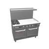 Southbend 48in Ultimate Range (2) Non-clog Burners & 2 Space Saver Oven - 4481EE-3TL 