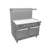 Southbend 48in Ultimate Range with 48in Therm Griddle & 2 Space Saver Oven - 448EE-4T 