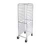 Winco 20 Pan Welded Aluminum Bun Pan Rack with 5in Casters - AWRK-20 