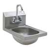 Eagle Group SS Wall Mount Hand Sink with Splash Mounted Faucet - HSAN-10-F 