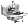 Eagle Group SS Wall Mount Hand Sink with Faucet P-Trap Tail Piece - HSA-10-FA-1X 