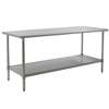 Eagle Group Spec Master Work Table 72in x 30in with Stainless Steel Top - T3072SE 