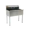 Eagle Group Stainless Steel Utility Sink 18in x 21in 2 Compartment - 2136-2-16/4-1X 