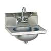 Eagle Group SS Wall Mount Hand Sink Faucet Wrist Handles - HSA-10-FW-1X 