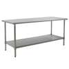 Eagle Group Deluxe Work Table 60in x 30in Stainless Steel Work Top - T3060EB 