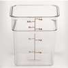 Cambro 4SFSCW135 Square Storage Container Clear 4qt 